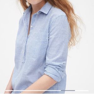 Gap linen long sleeve tunic